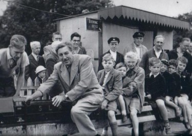 Walt Disney at Chingford on Miniarture Railway