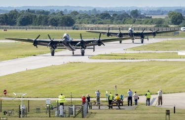 Lancaster Bombers at Coninsgby Aug 2014