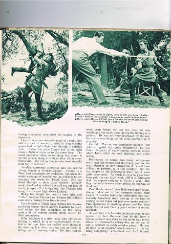 Richard Todd training for Robin Hood 1952