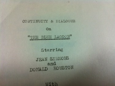 The Blue Lagoon Film Script 2