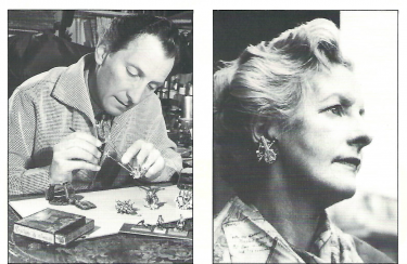 Peter Cushing at Home -Making earrings