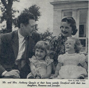Anthony Quayle and Dorothy Hyson with their Children