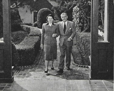 Ronald Colman and his Wife at Home