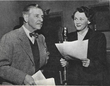 Ronald Colman and his Wife on Radio