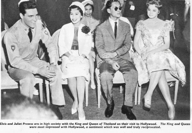 Elvis with King and Queen of Thailand
