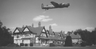 Lancaster Bomber over the Petwood Hotel