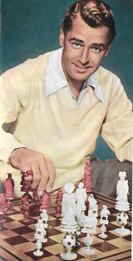 Alan Ladd plays Chess