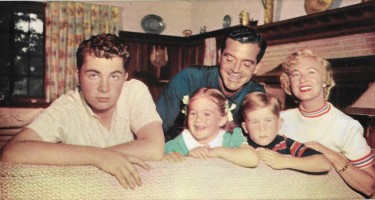 Dana Andrews and Family at home