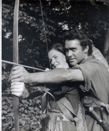 Elspeth Bryce on the set of Robin Hood 1951 2