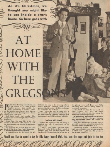 John Gregson at Home 1956