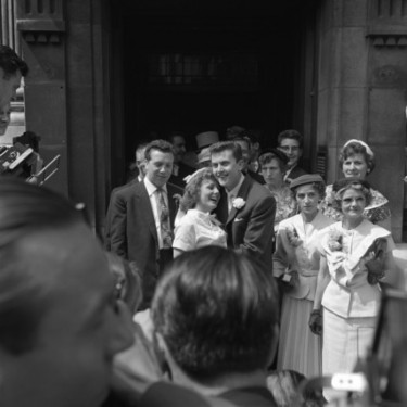 Terry Dene marries Edna Savage 1958
