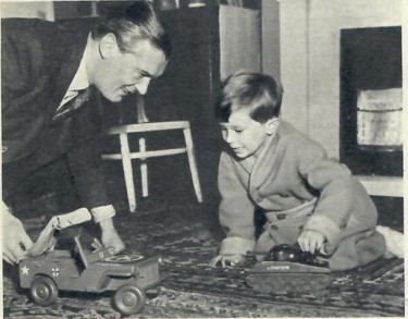 Hugh Williams with his son, Simon