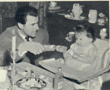 Stewart Granger and his Daughter