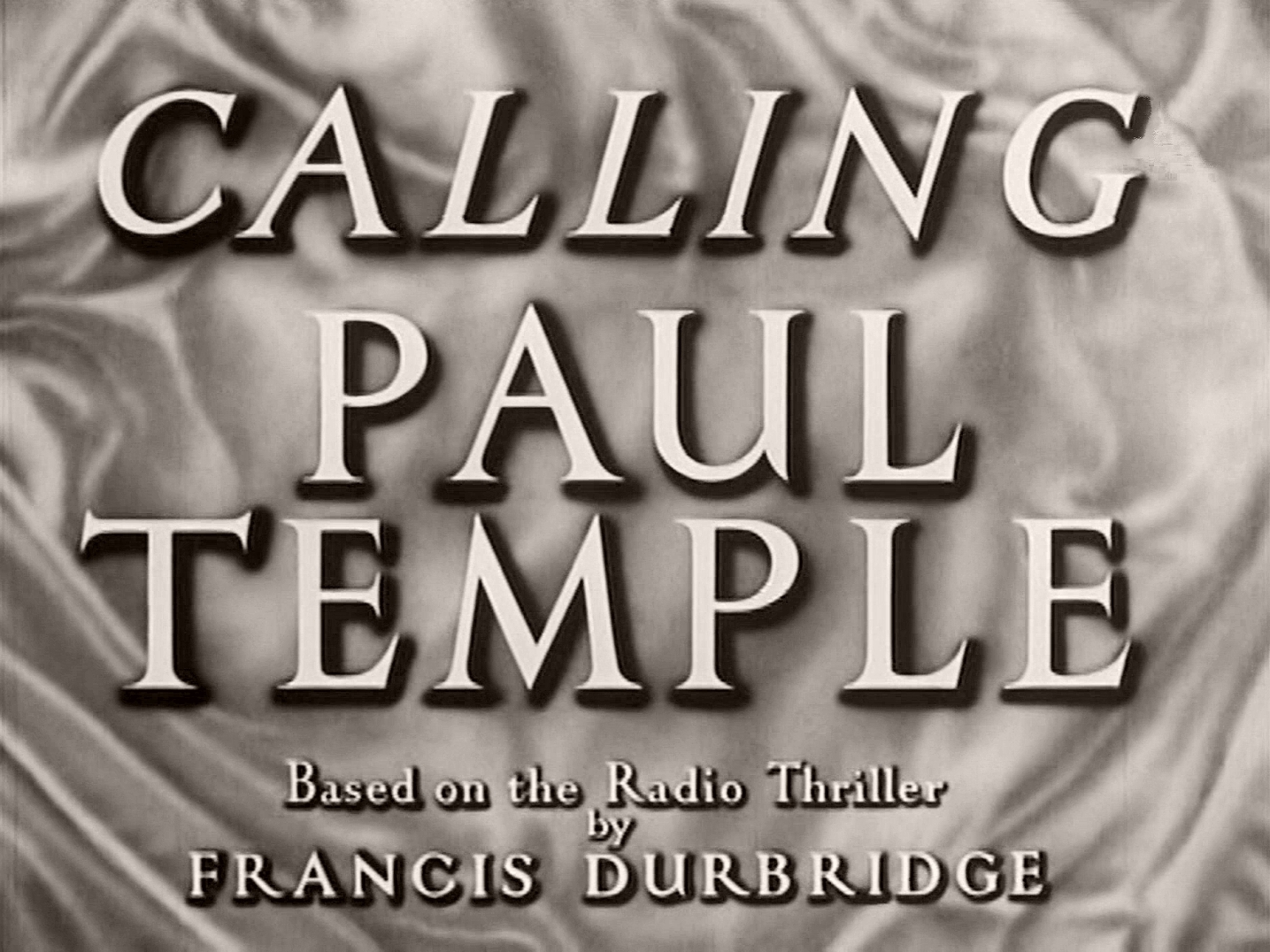 paul temple radio echoes