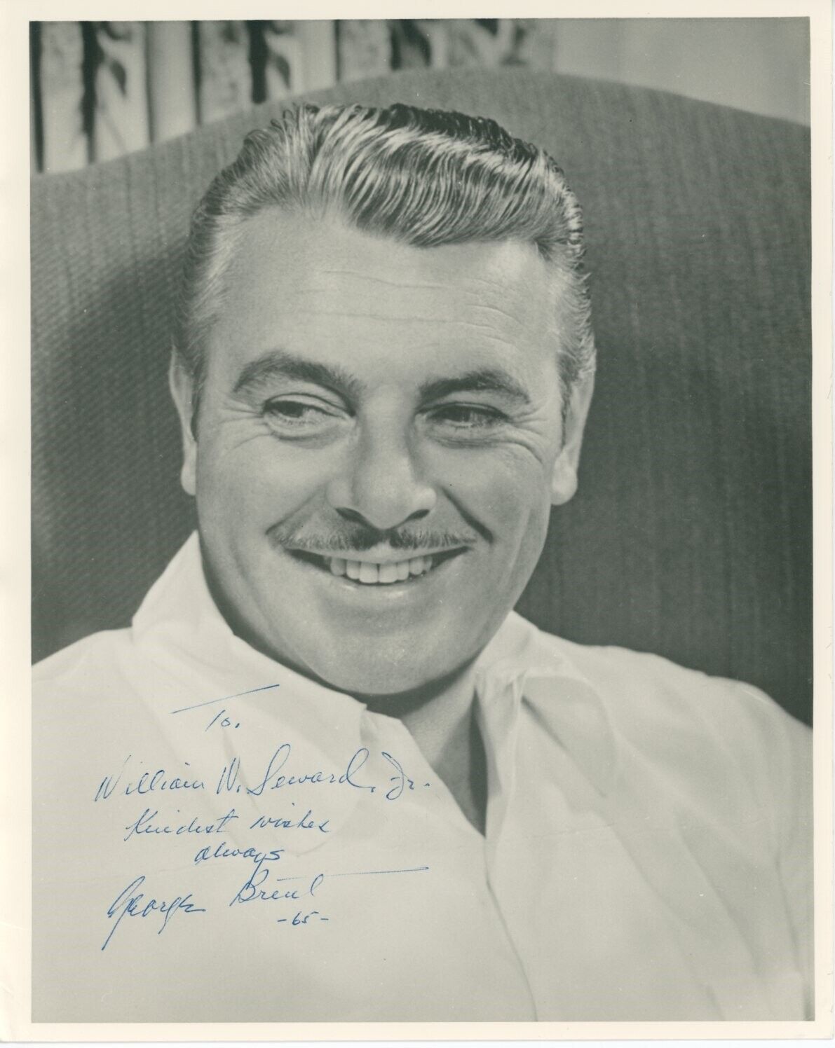 Above – George Brent with a smile on his face – he always seemed so ...